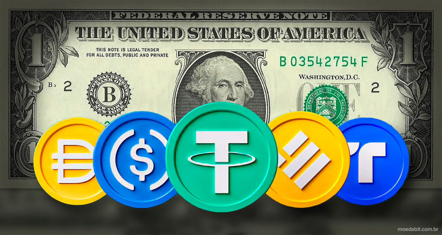 Stablecoins pareadas com o dólar